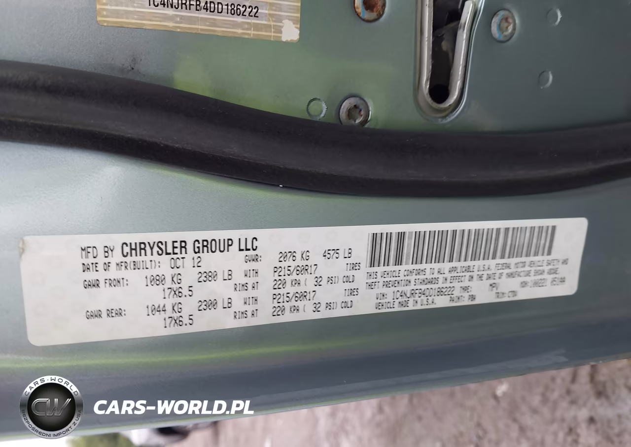 2013 Jeep Patriot Latitude VIN:1C4NJRFB4DD186222 - 9
