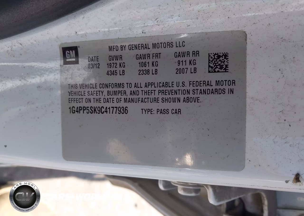 2012 Buick Verano VIN:1G4PP5SK9C4177936 - 9