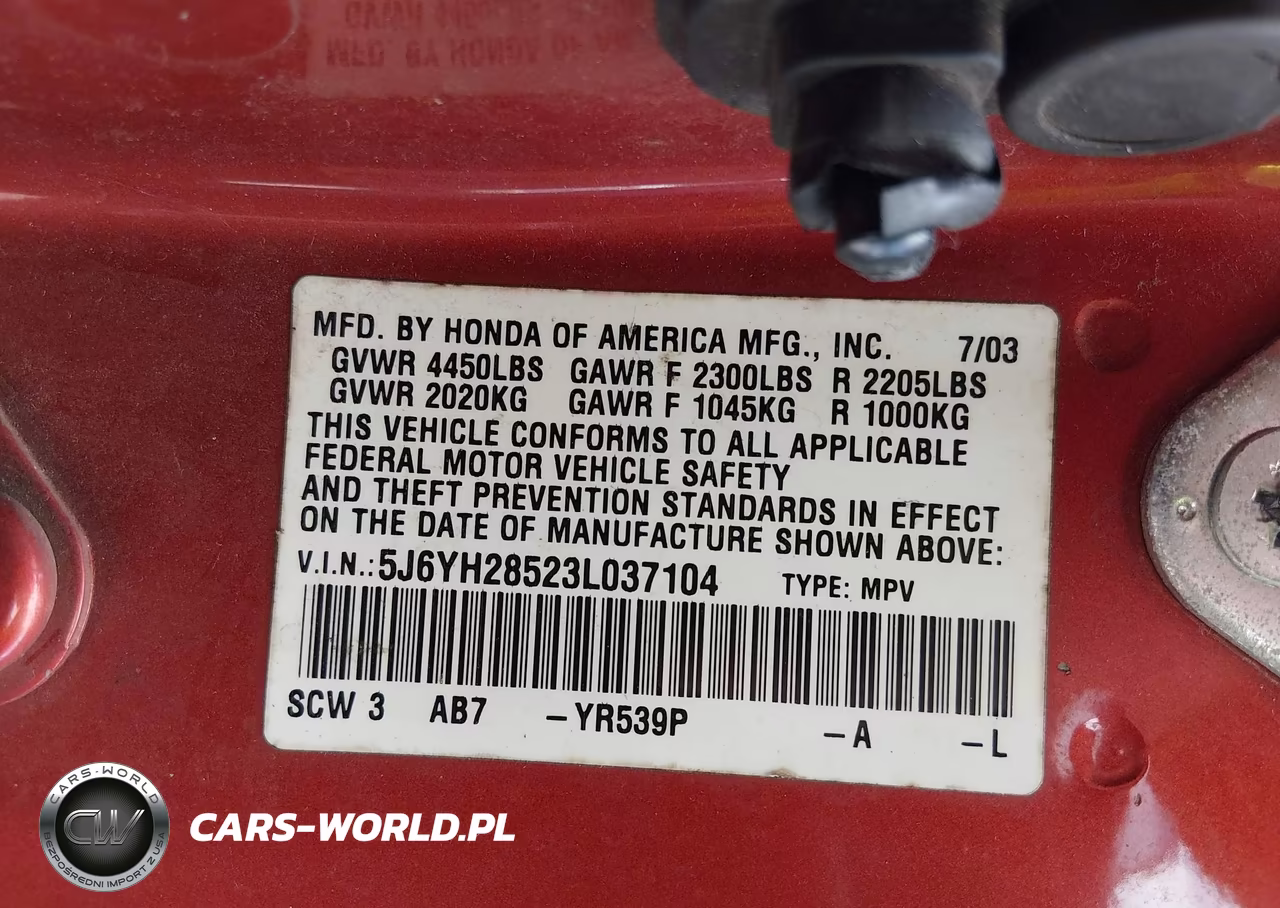 2004 Honda Element Ex VIN:5J6YH17534L002617 - 9