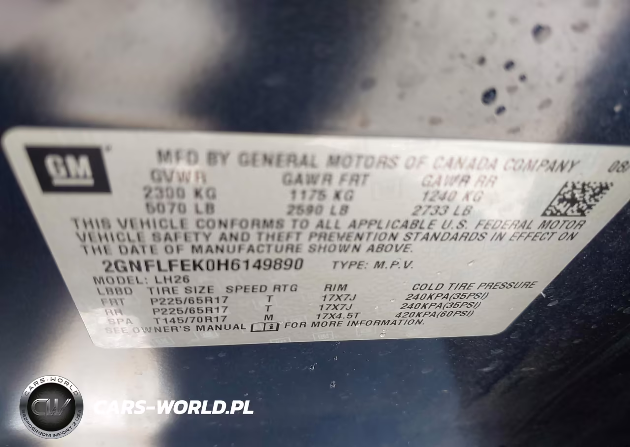 2017 Chevrolet Equinox Lt VIN:2GNFLFEK0H6149890 - 9