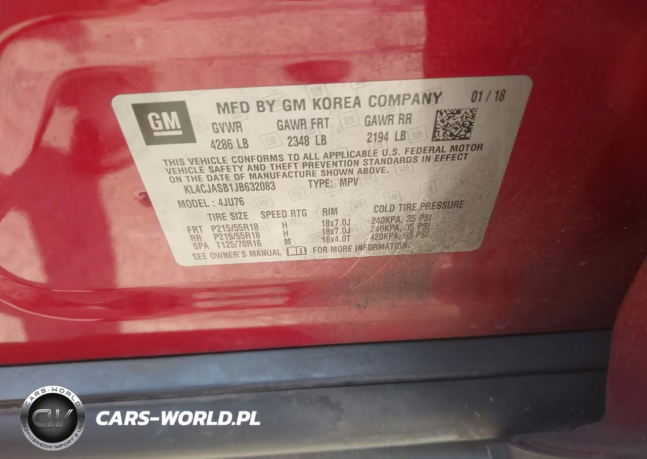 2018 Buick Encore Preferred VIN:KL4CJASB1JB632083 - 9