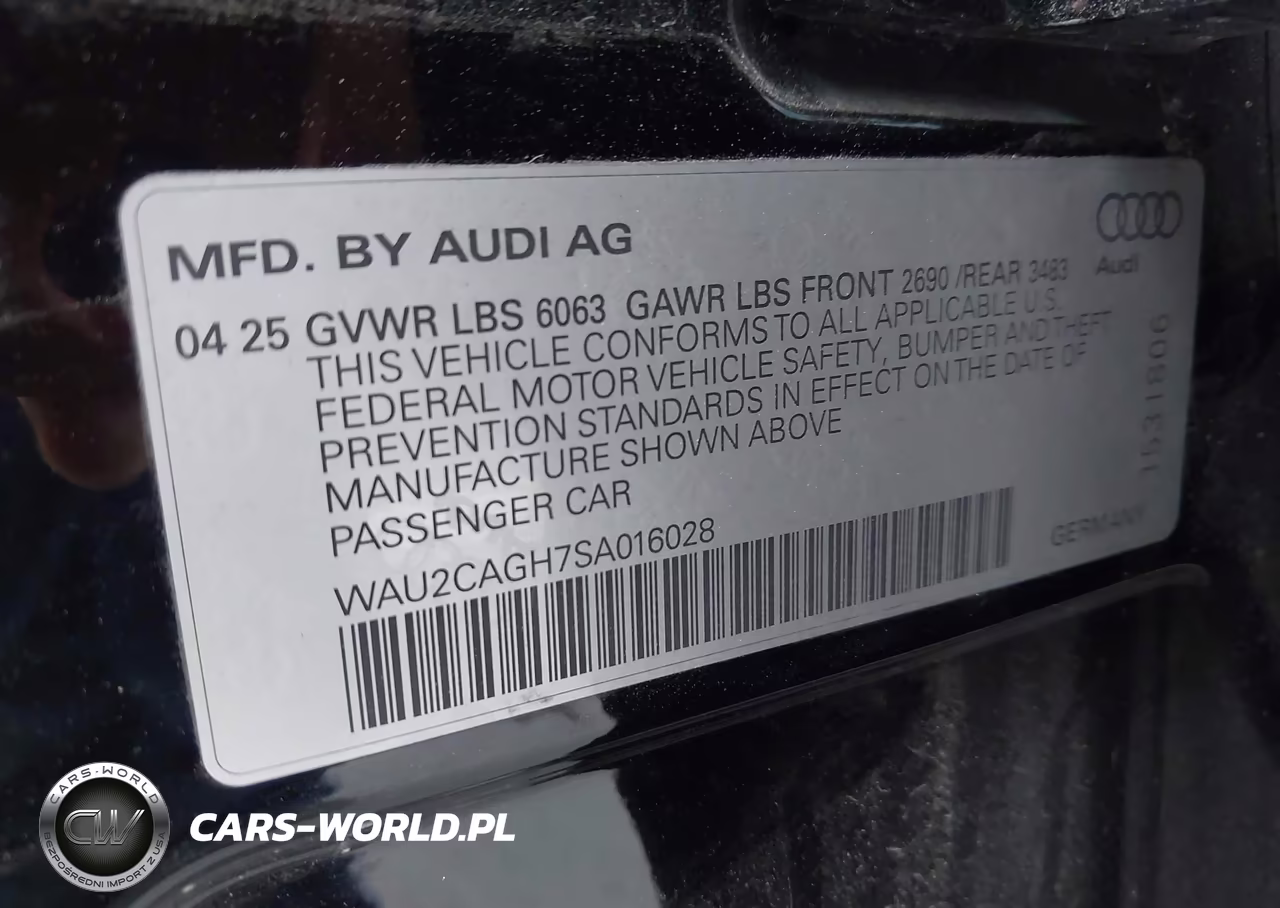 2025 Audi A6 E-Tron Premium Plus VIN:WAU2CAGH7SA016028 - 9