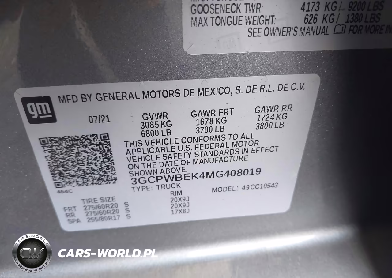 2021 Chevrolet Silverado 1500 2Wd Short Bed Custom VIN:3GCPWBEK4MG408019 - 9