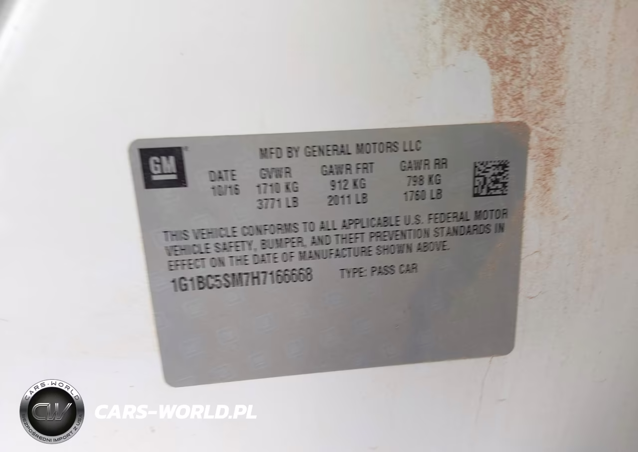 2017 Chevrolet Cruze Ls Auto VIN:1G1BC5SM7H7166668 - 9