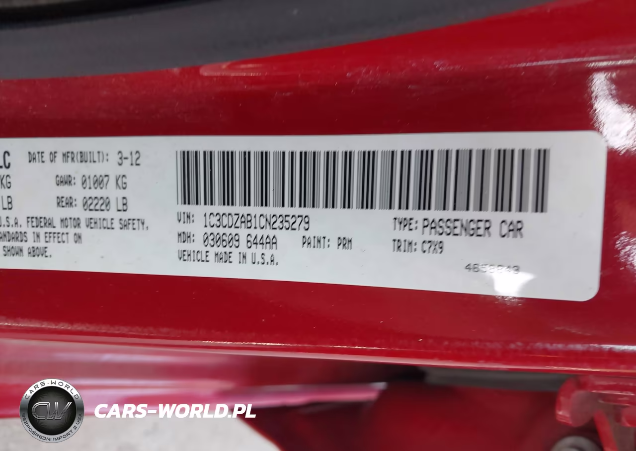 2012 Dodge Avenger Se VIN:1C3CDZAB1CN235279 - 9