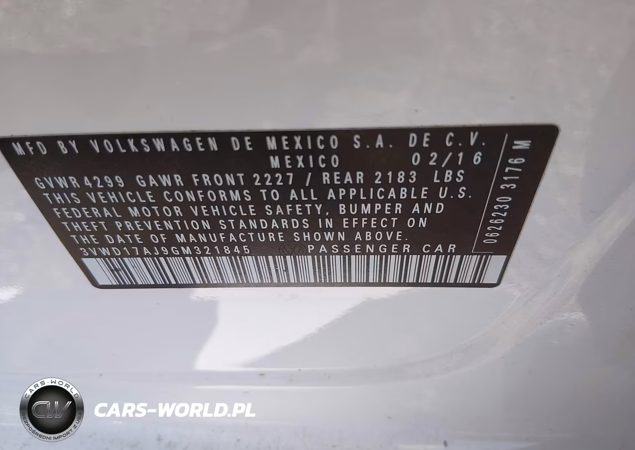 2016 Volkswagen Jetta 1.8T Sport VIN:3VWD17AJ9GM321845 - 9