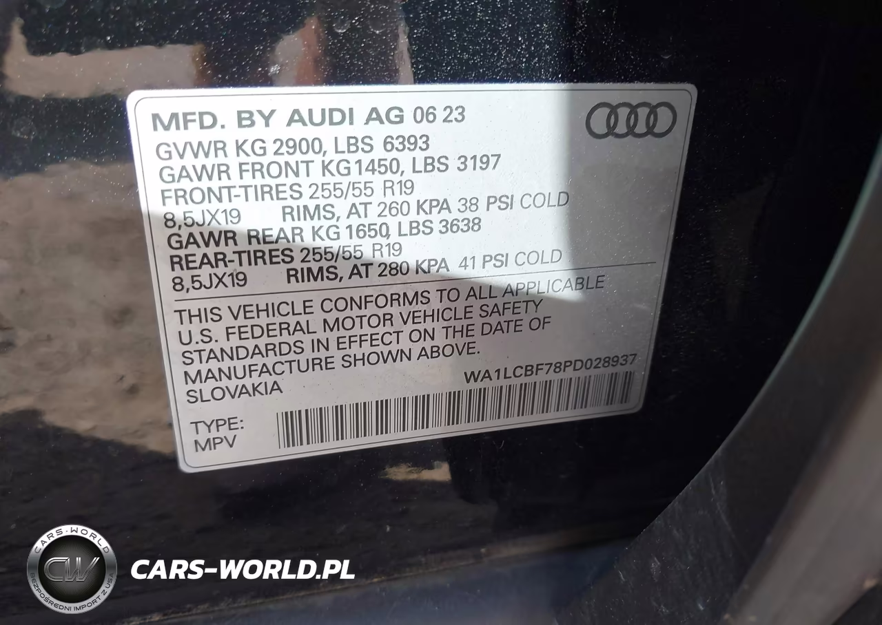 2023 Audi Q7 Premium Plus 45 Tfsi Quattro Tiptronic VIN:WA1LCBF78PD028937 - 9