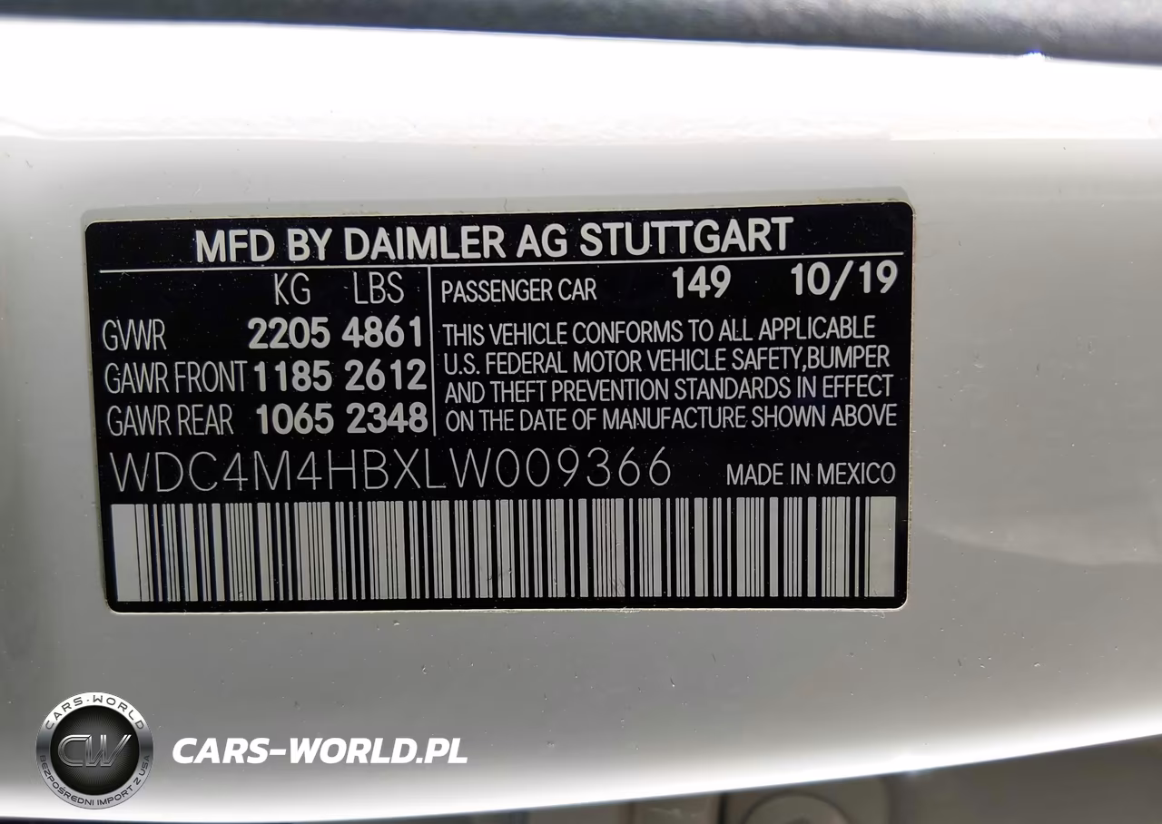 2020 Mercedes-Benz Glb 250 4Matic VIN:WDC4M4HBXLW009366 - 9