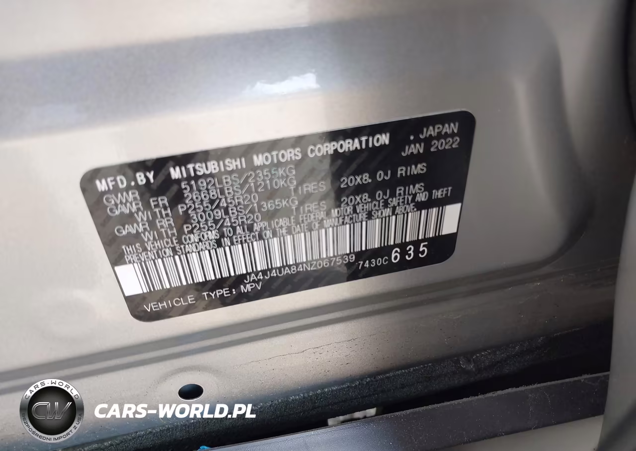 2022 Mitsubishi Outlander Black Edition S-Awc-Se 2.5 S-Awc-Se Launch Edition S-Awc VIN:JA4J4UA84NZ067539 - 9