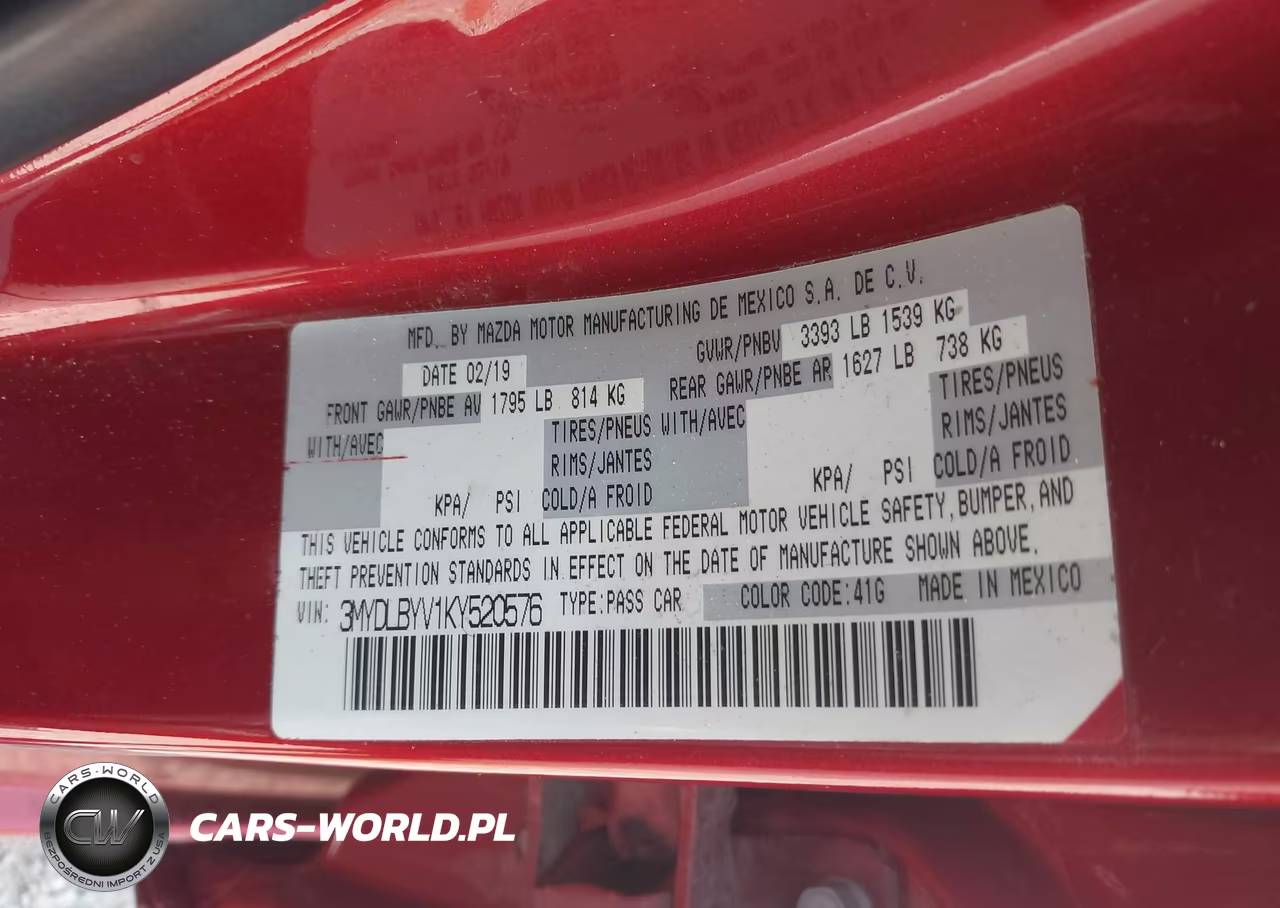 2019 Toyota Yaris L VIN:3MYDLBYV1KY520576 - 9