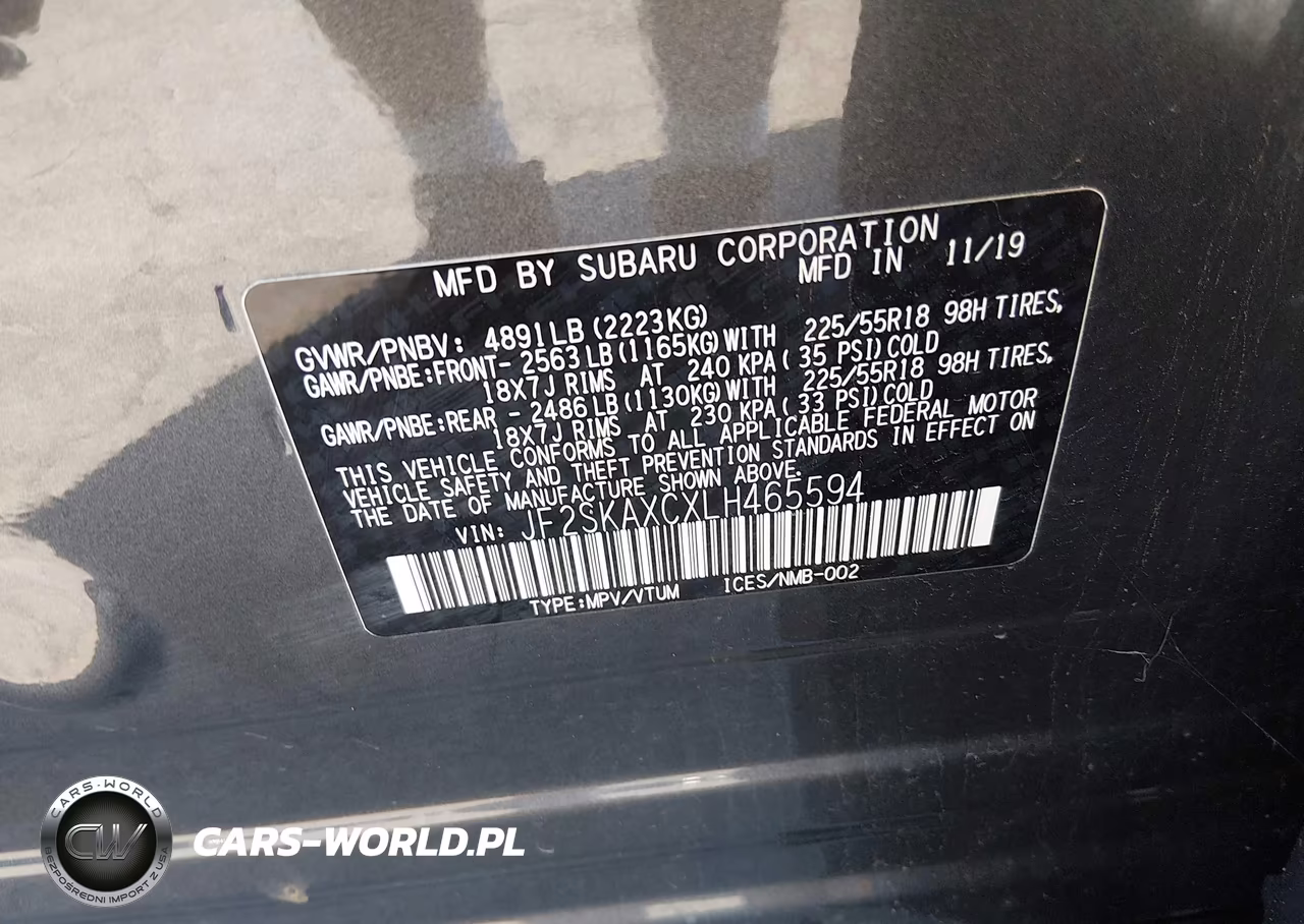 2020 Subaru Forester Touring VIN:JF2SKAXCXLH465594 - 9