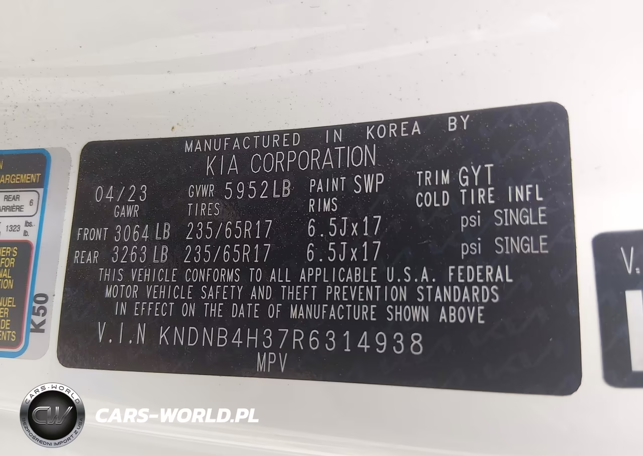 2024 Kia Carnival Mpv Lx Seat Package VIN:KNDNB4H37R6314938 - 9