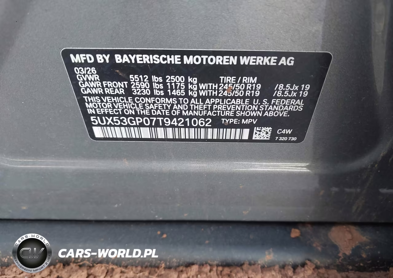 2026 BMW X3 30 xDrive VIN:5UX53GP07T9421062 - 9