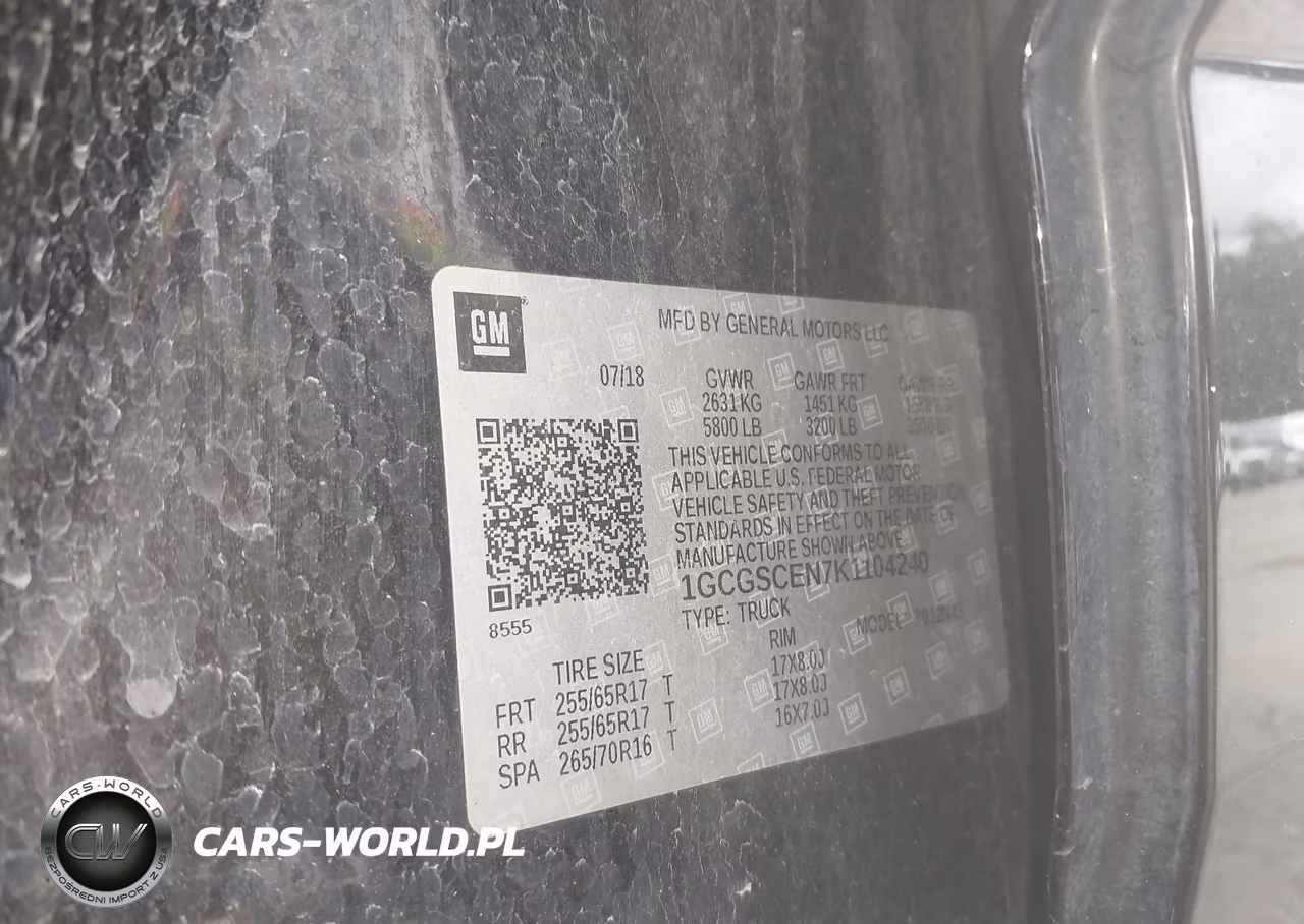 2019 Chevrolet Colorado Lt VIN:1GCGSCEN7K1104240 - 9