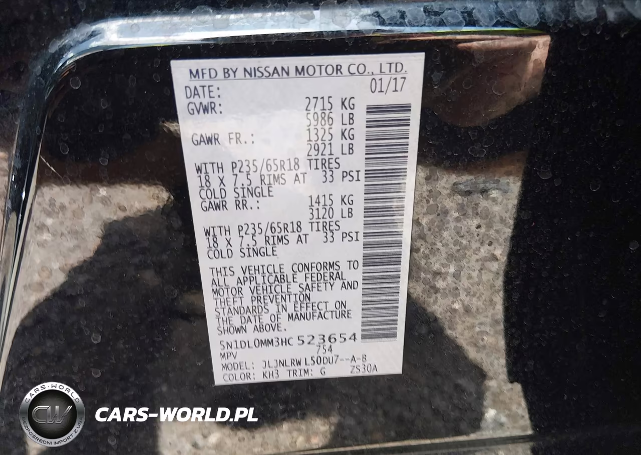 2017 Infiniti Qx60 VIN:5N1DL0MM3HC523654 - 9
