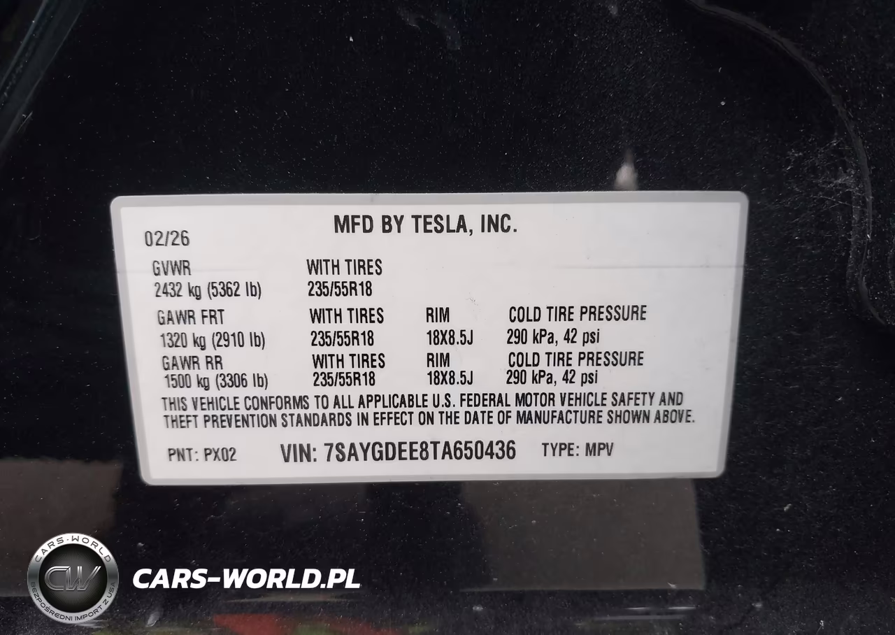 2026 Tesla Model Y VIN:7SAYGDEE8TA650436 - 9
