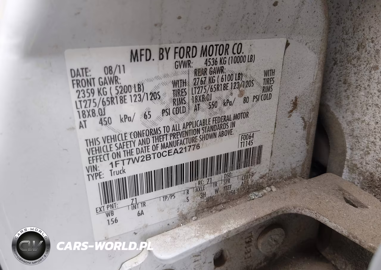 2012 Ford Super Duty F-250 Srw Lariat VIN:1FT7W2BT0CEA21776 - 9