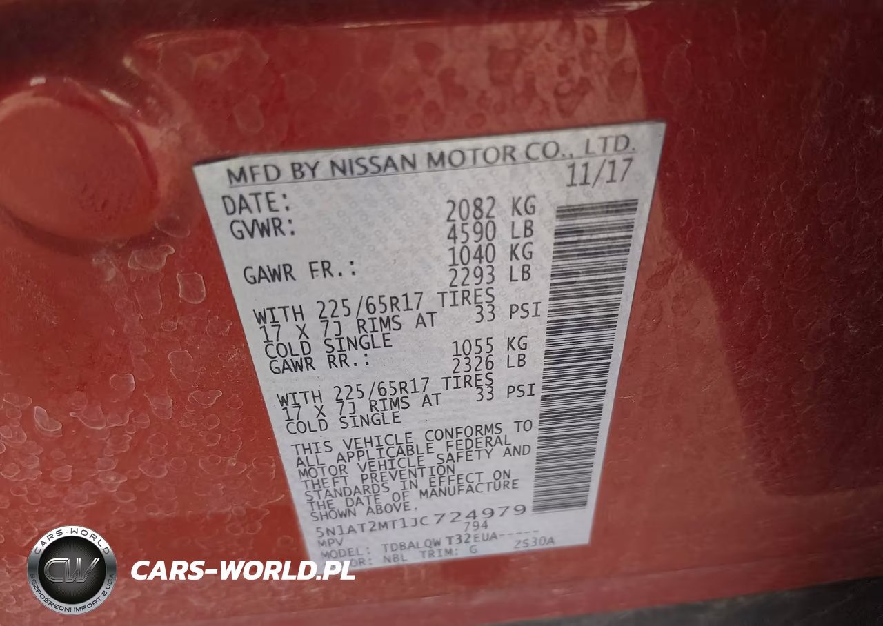 2018 Nissan Rogue Sv VIN:5N1AT2MT1JC724979 - 9