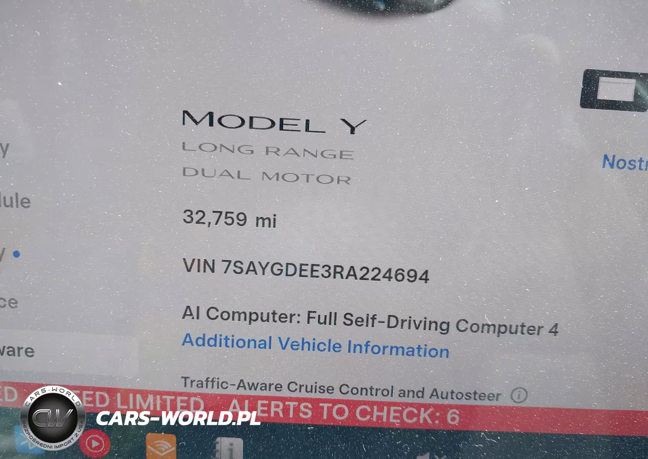 2024 Tesla Model Y Long Range Dual Motor All-Wheel Drive VIN:7SAYGDEE3RA224694 - 7