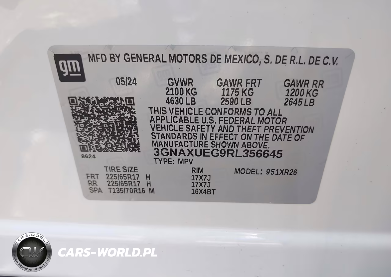 2024 Chevrolet Equinox Awd Lt VIN:3GNAXUEG9RL356645 - 9