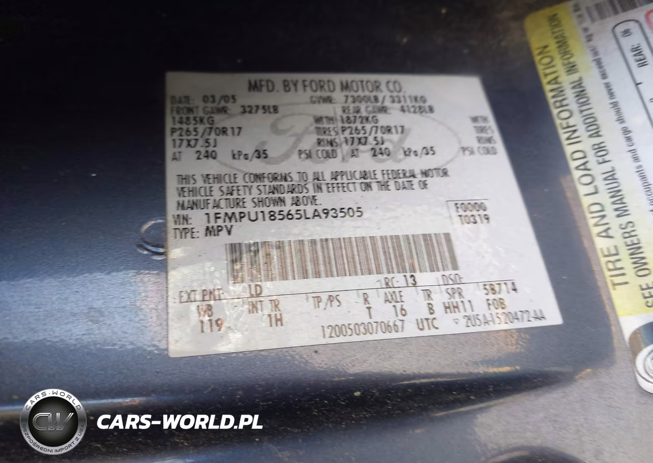 2005 Ford Expedition Eddie Bauer-King Ranch VIN:1FMPU18565LA93505 - 9