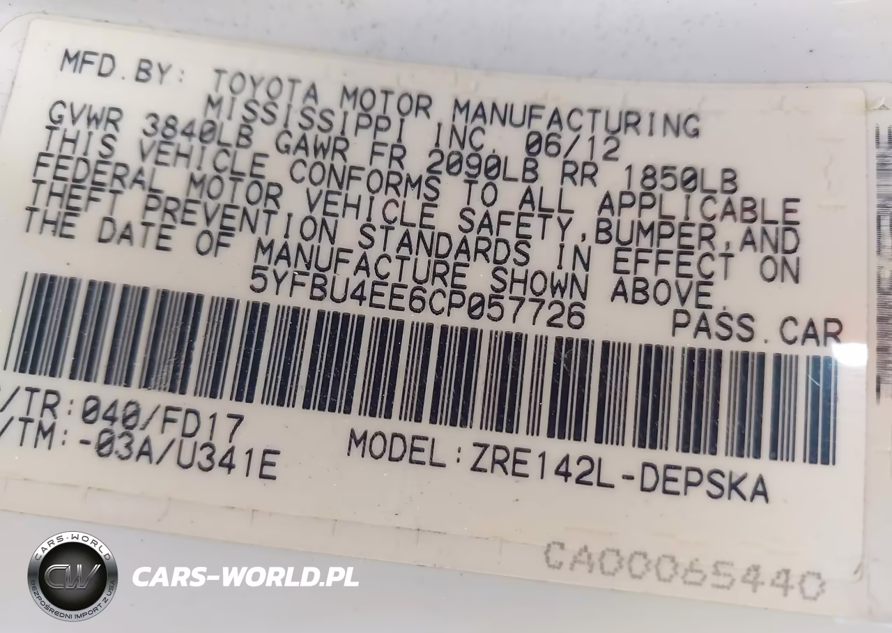 2012 Toyota Corolla S VIN:5YFBU4EE6CP057726 - 9