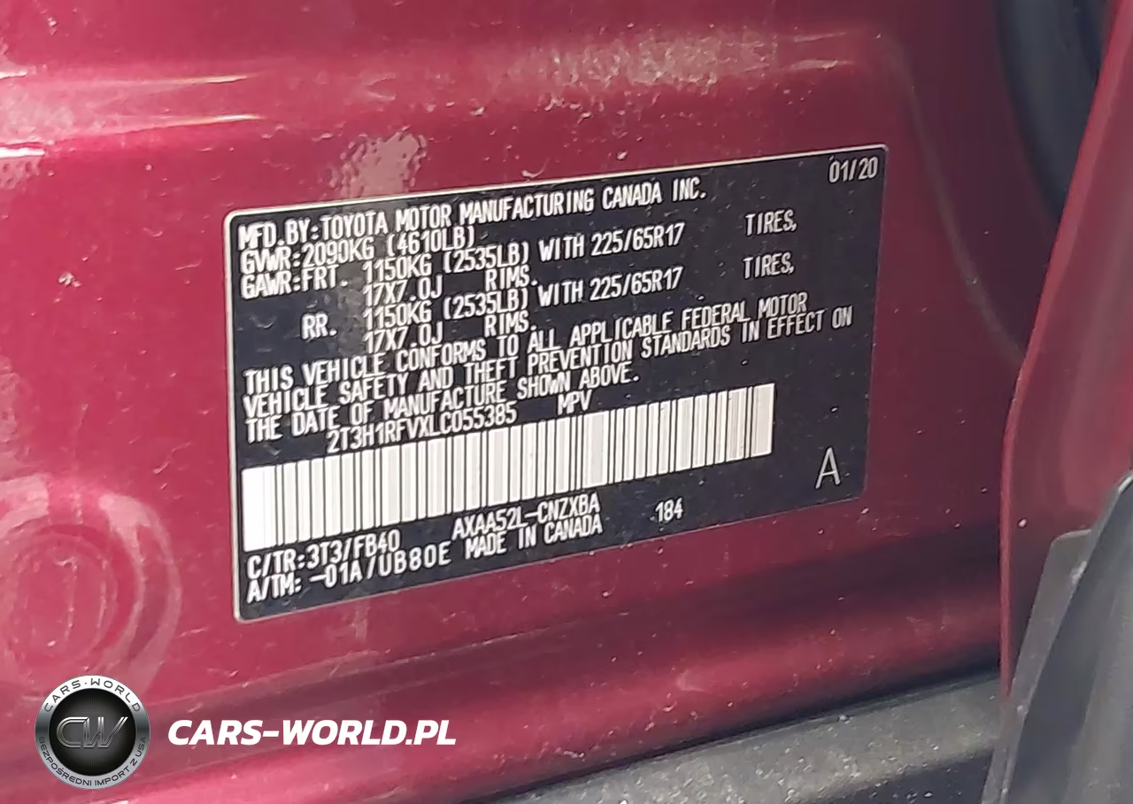 2020 Toyota Rav4 Le VIN:2T3H1RFVXLC055385 - 9