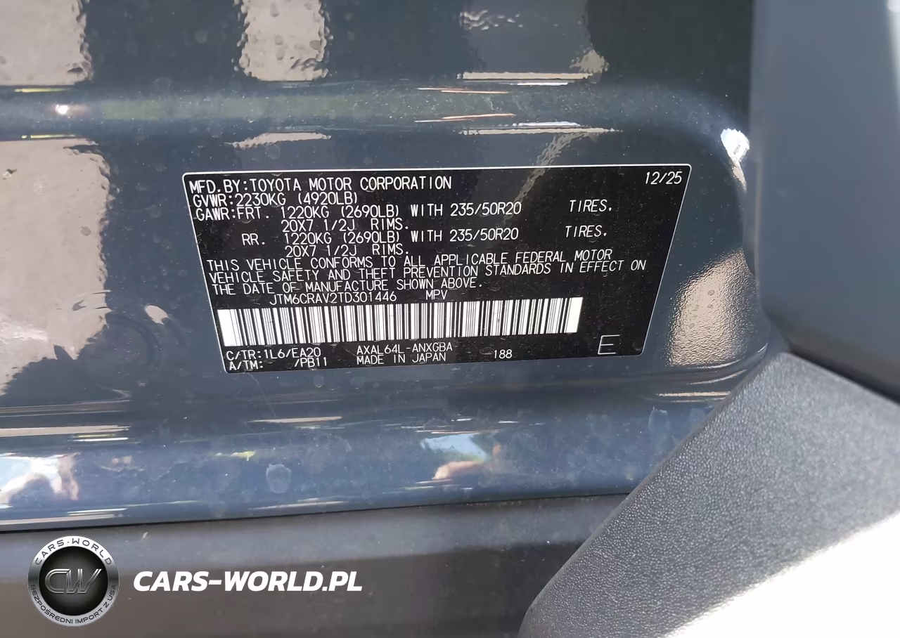 2026 Toyota Rav4 Limited VIN:JTM6CRAV2TD301446 - 9