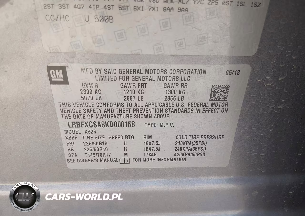 2019 Buick Envision Fwd Essence VIN:LRBFXCSA8KD008158 - 9