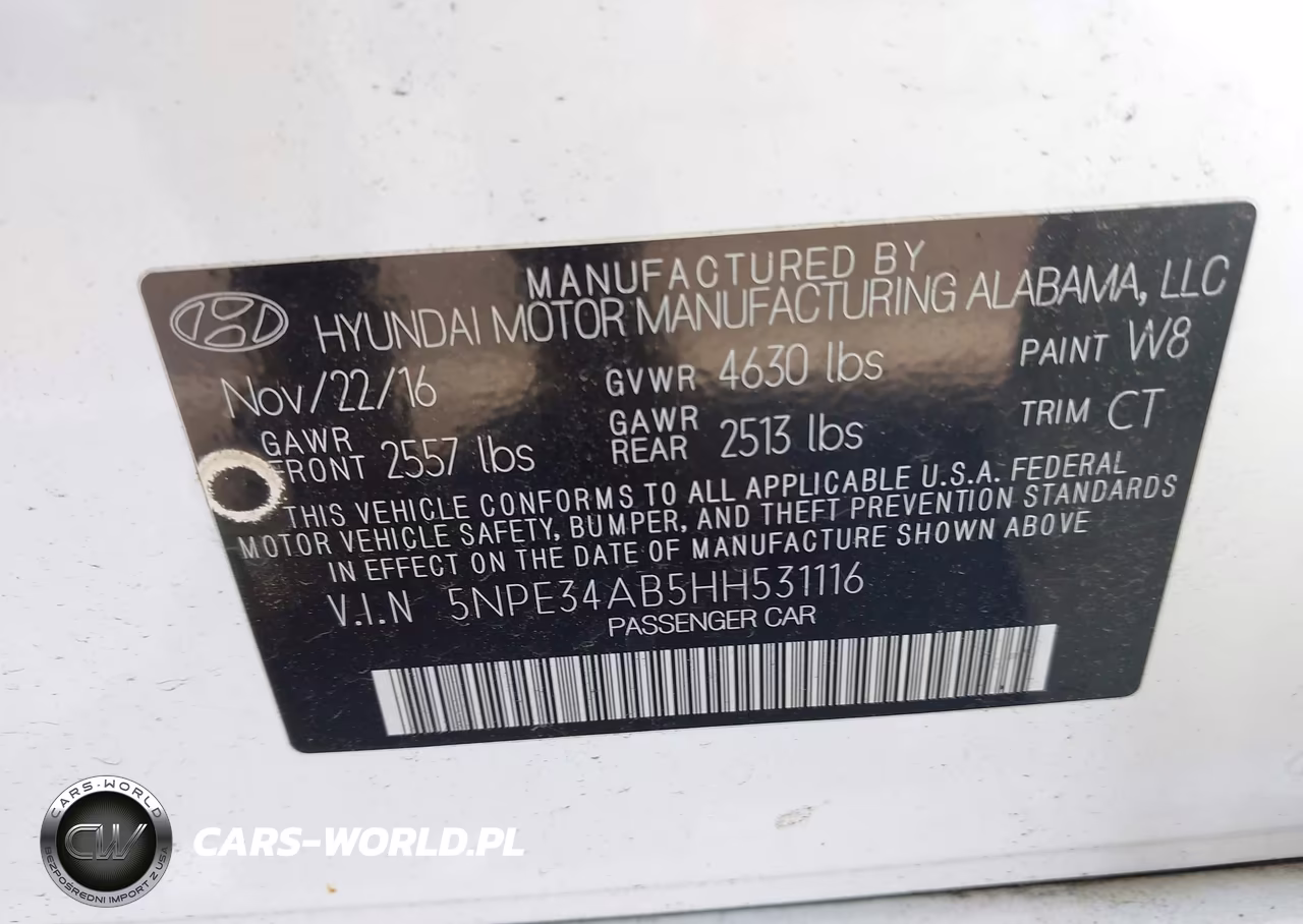 2017 Hyundai Sonata Sport 2.0T VIN:5NPE34AB5HH531116 - 9