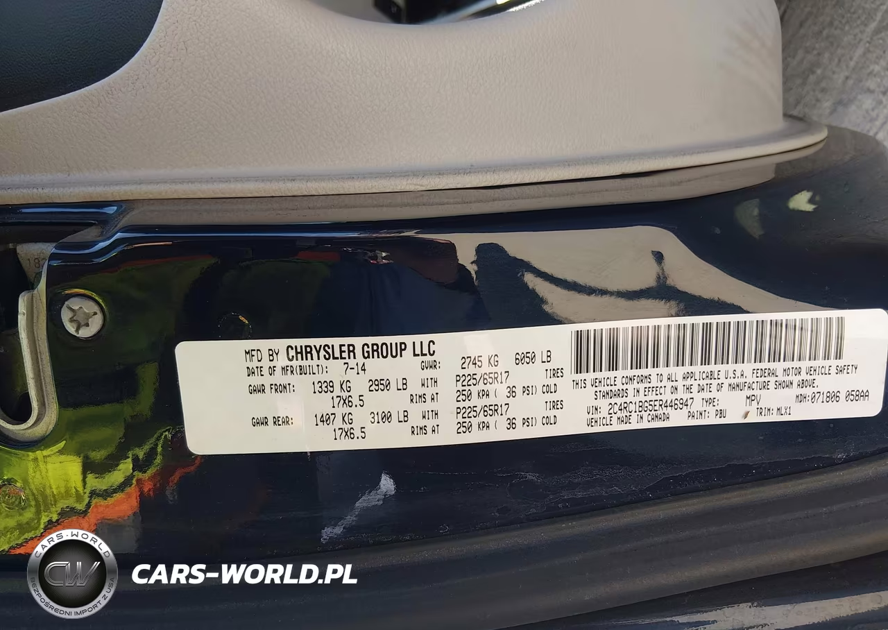2014 Chrysler Town & Country Touring VIN:2C4RC1BG5ER446947 - 9
