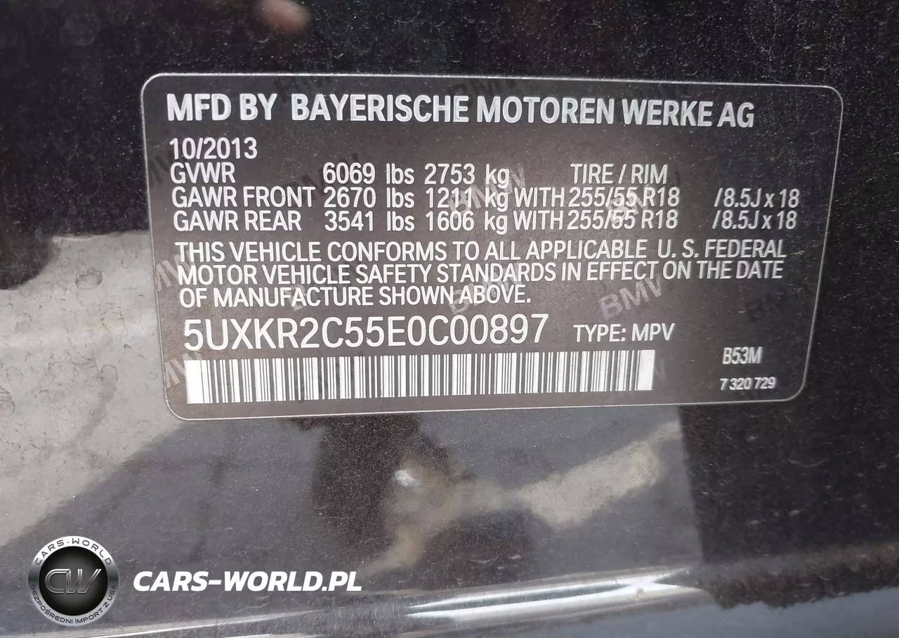 2014 BMW X5 Sdrive35I VIN:5UXKR2C55E0C00897 - 9