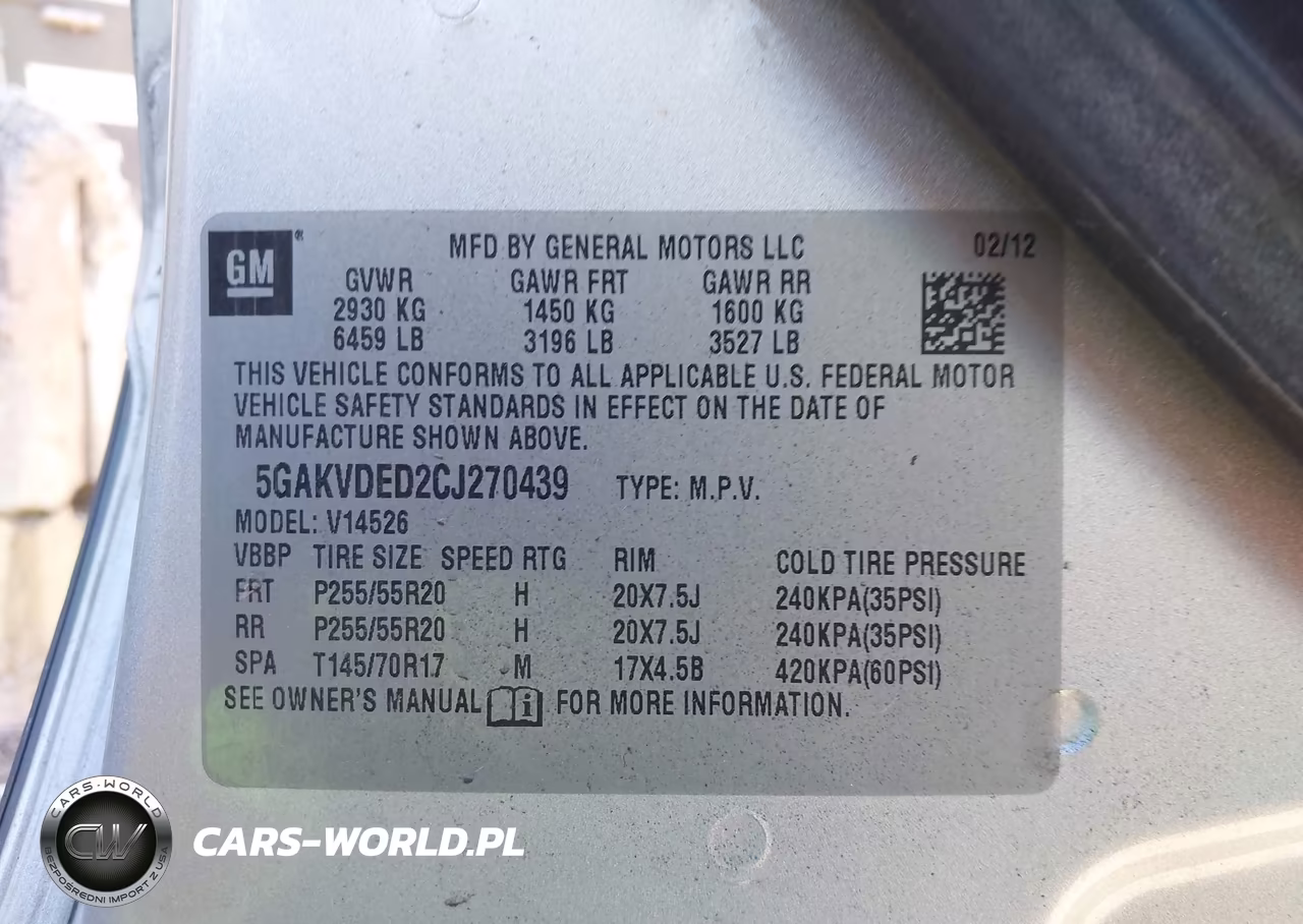 2012 Buick Enclave Premium VIN:5GAKVDED2CJ270439 - 9