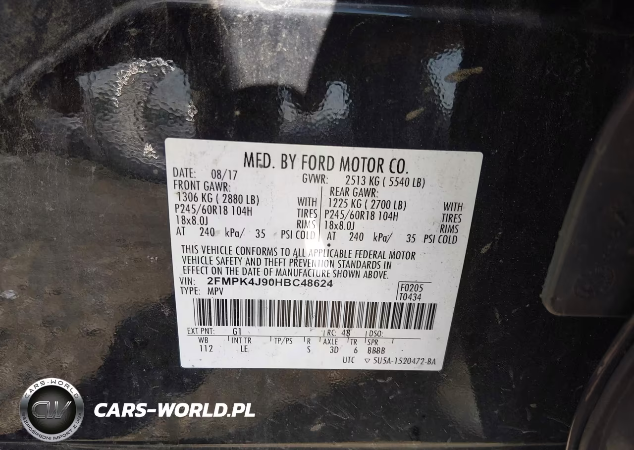 2017 Ford Edge Sel VIN:2FMPK4J90HBC48624 - 9