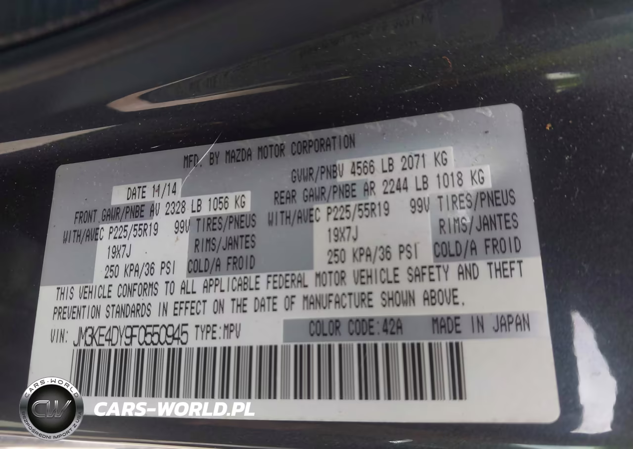 2015 Mazda Cx-5 Grand Touring VIN:JM3KE4DY9F0550945 - 9