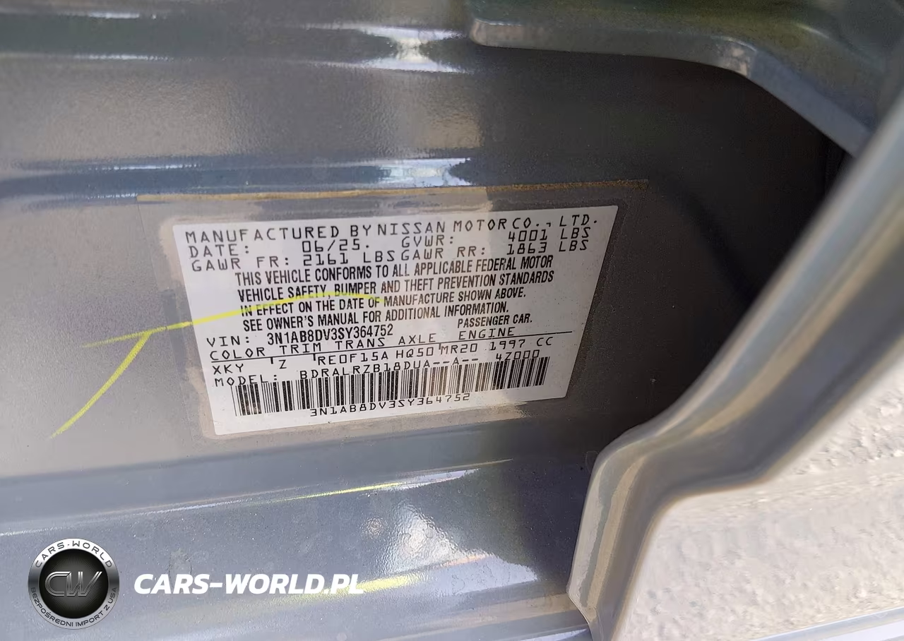 2025 Nissan Sentra Sr VIN:3N1AB8DV3SY364752 - 9