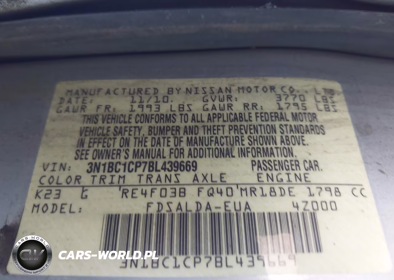 2011 Nissan Versa 1.8S VIN:3N1BC1CP7BL439669 - 9