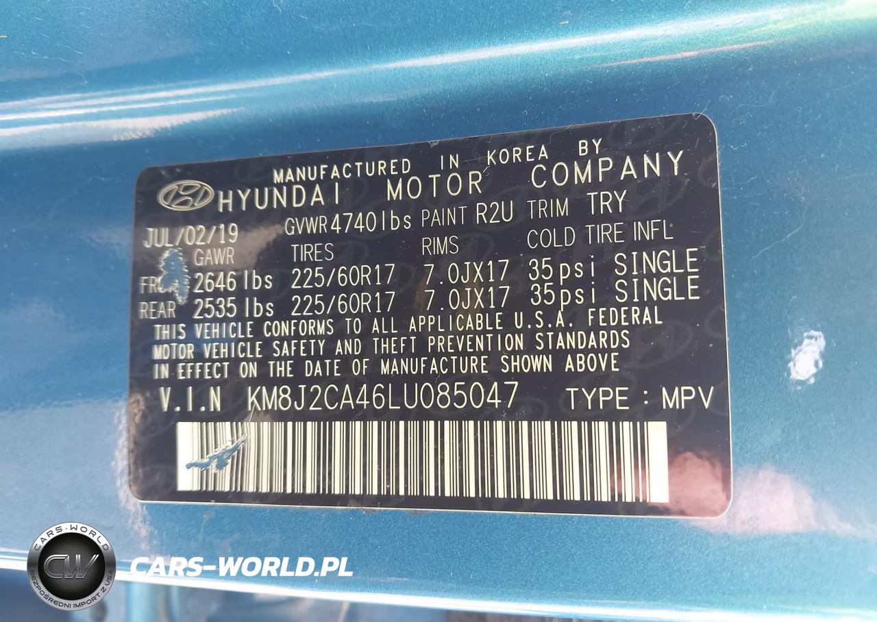 2020 Hyundai Tucson Se VIN:KM8J2CA46LU085047 - 8