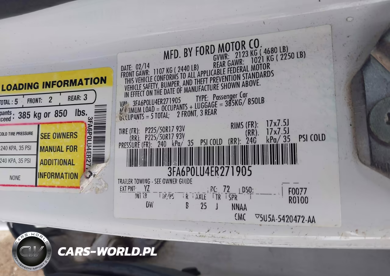 2014 Ford Fusion Hybrid Se VIN:3FA6P0LU4ER271905 - 9