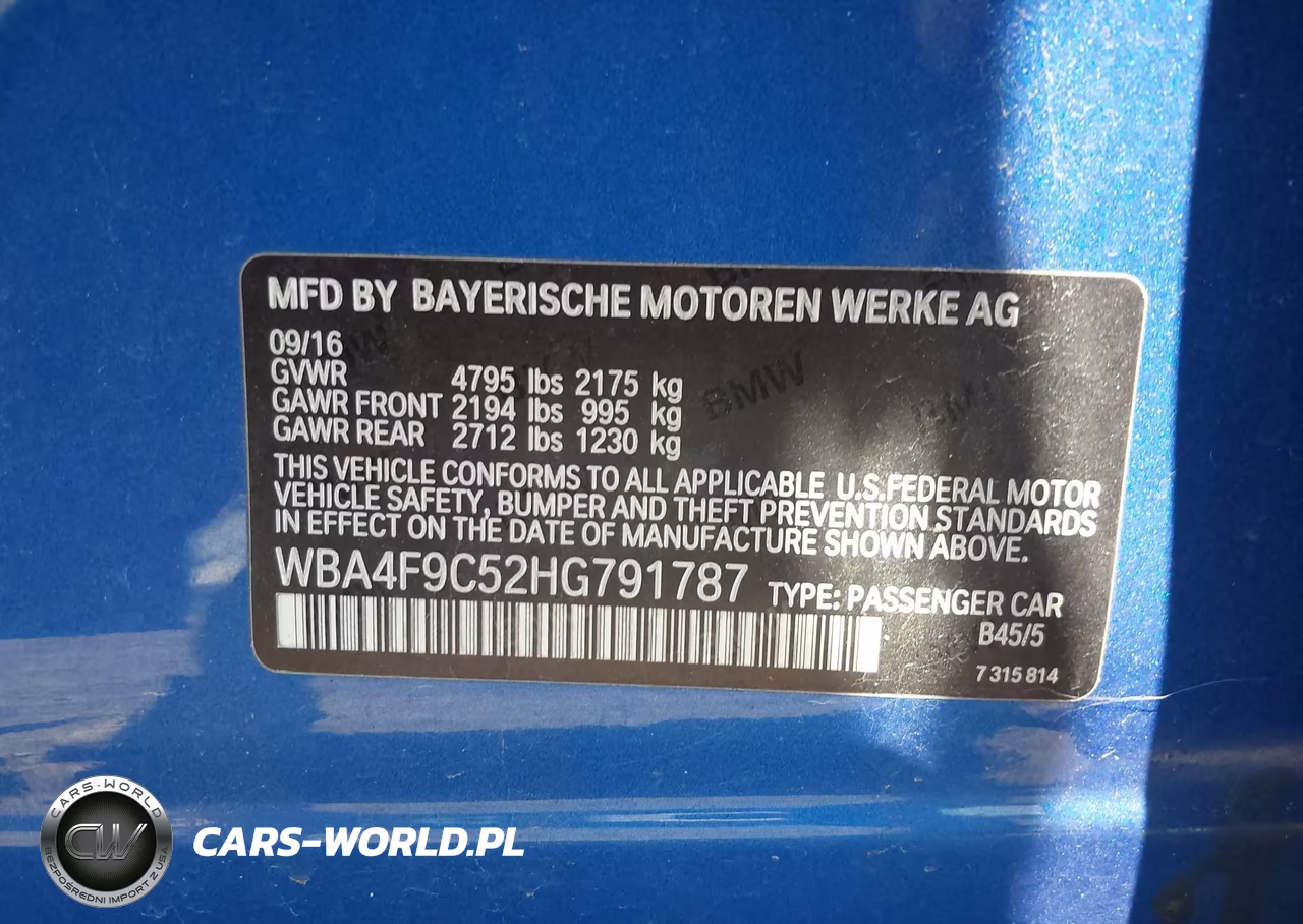 2017 BMW 430I Gran Coupe xDrive VIN:WBA4F9C52HG791787 - 9