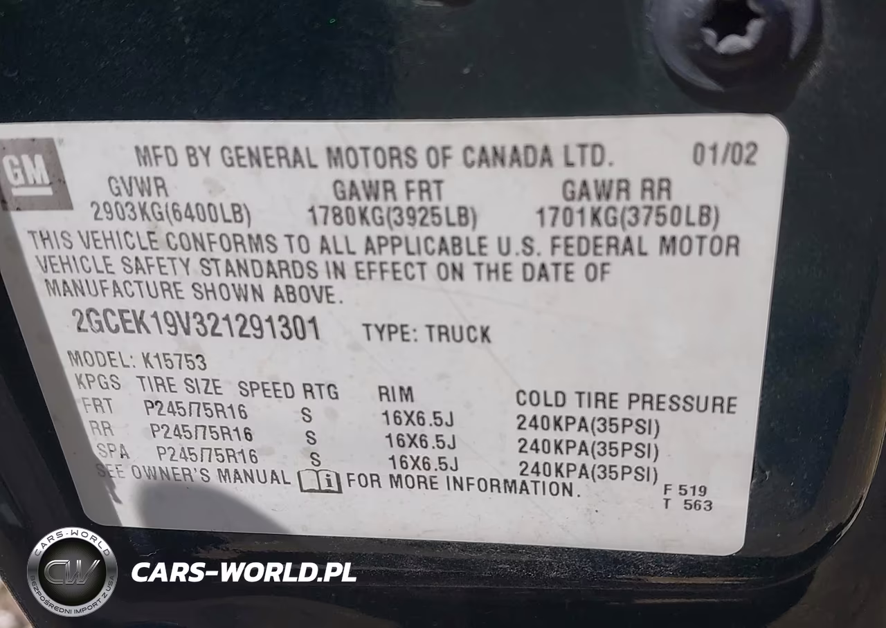 2002 Chevrolet Silverado 1500 Ls VIN:2GCEK19V321291301 - 9