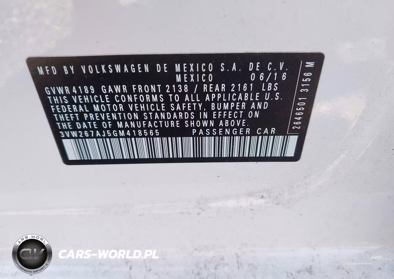 2016 Volkswagen Jetta 1.4T S VIN:3VW267AJ5GM418565 - 9