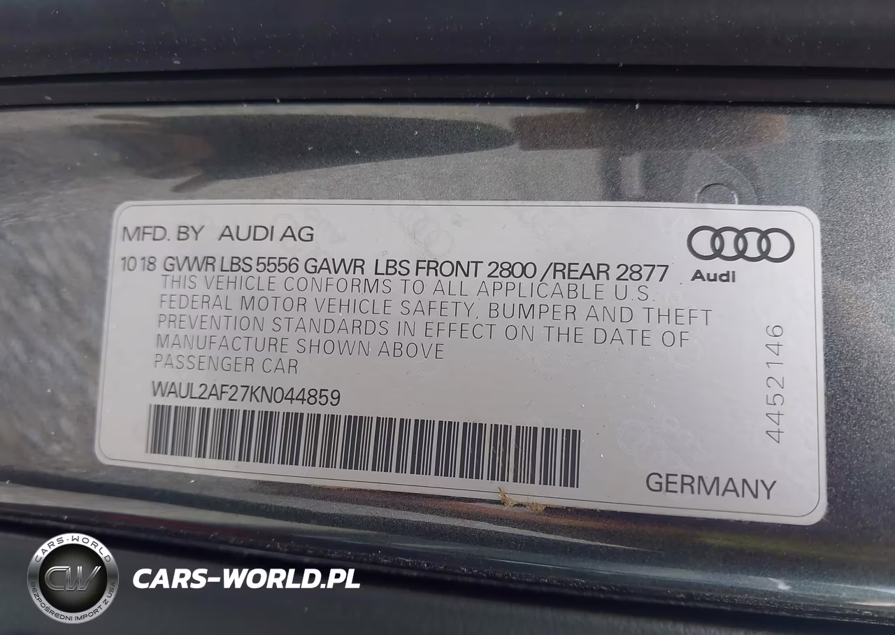 2019 Audi A6 55 Premium VIN:WAUL2AF27KN044859 - 9