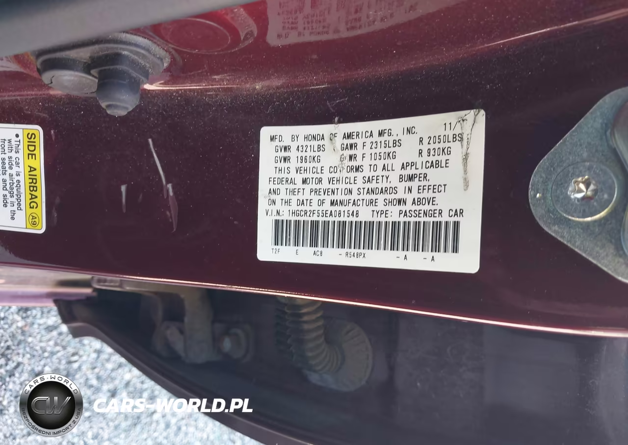 2014 Honda Accord Sport VIN:1HGCR2F55EA081548 - 9