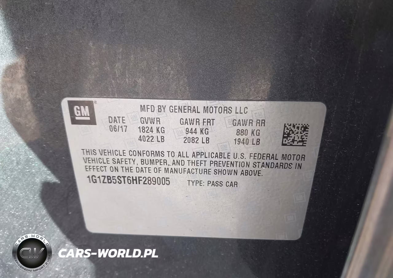2017 Chevrolet Malibu Ls VIN:1G1ZB5ST6HF289005 - 9