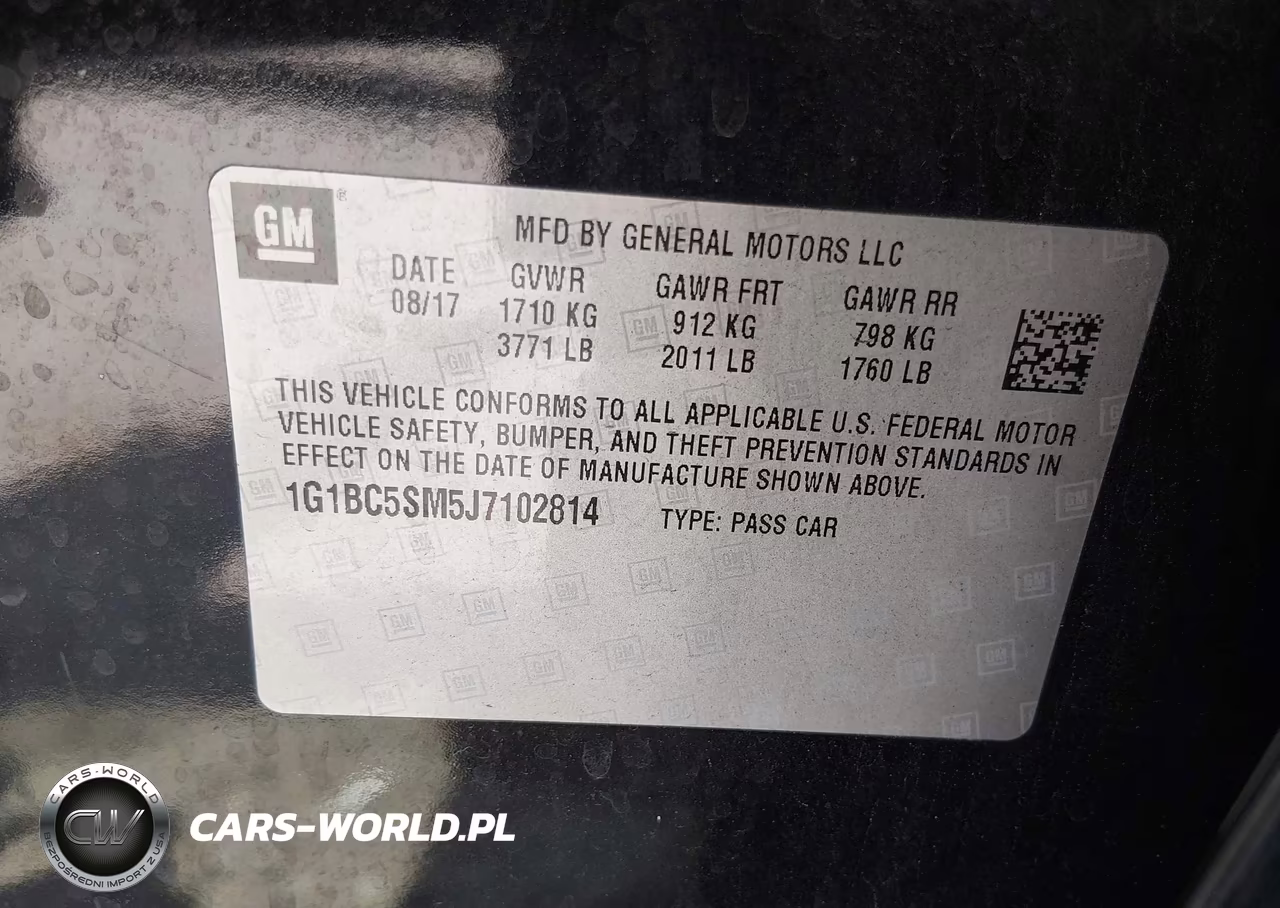 2018 Chevrolet Cruze Ls VIN:1G1BC5SM5J7102814 - 9