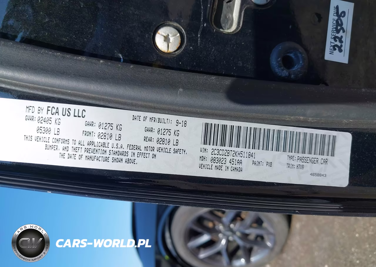 2019 Dodge Challenger R-T VIN:2C3CDZBT2KH511841 - 9