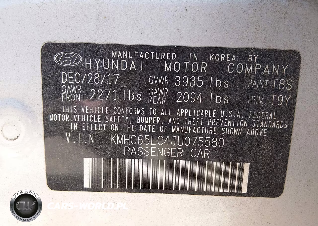 2018 Hyundai Ioniq Hybrid Blue VIN:KMHC65LC4JU075580 - 9