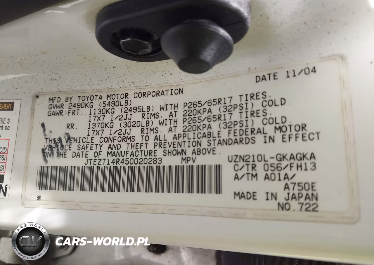 2005 Toyota 4Runner Sr5 Sport V8 VIN:JTEZT14R450020283 - 9