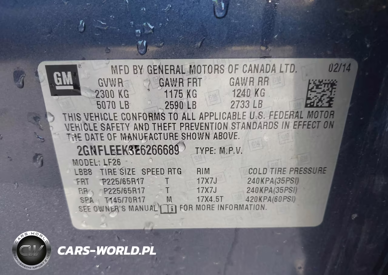 2014 Chevrolet Equinox Ls VIN:2GNFLEEK3E6266689 - 9
